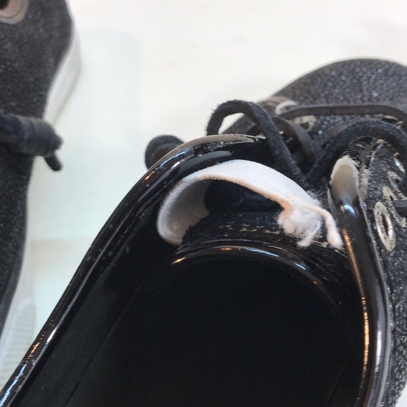 Sperry Top-Sider Black Texture Leather SlipOns - Picture 8 of 8